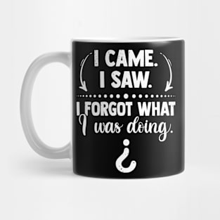 I Came I Saw I Forgot What I Was Doing Funny Mug